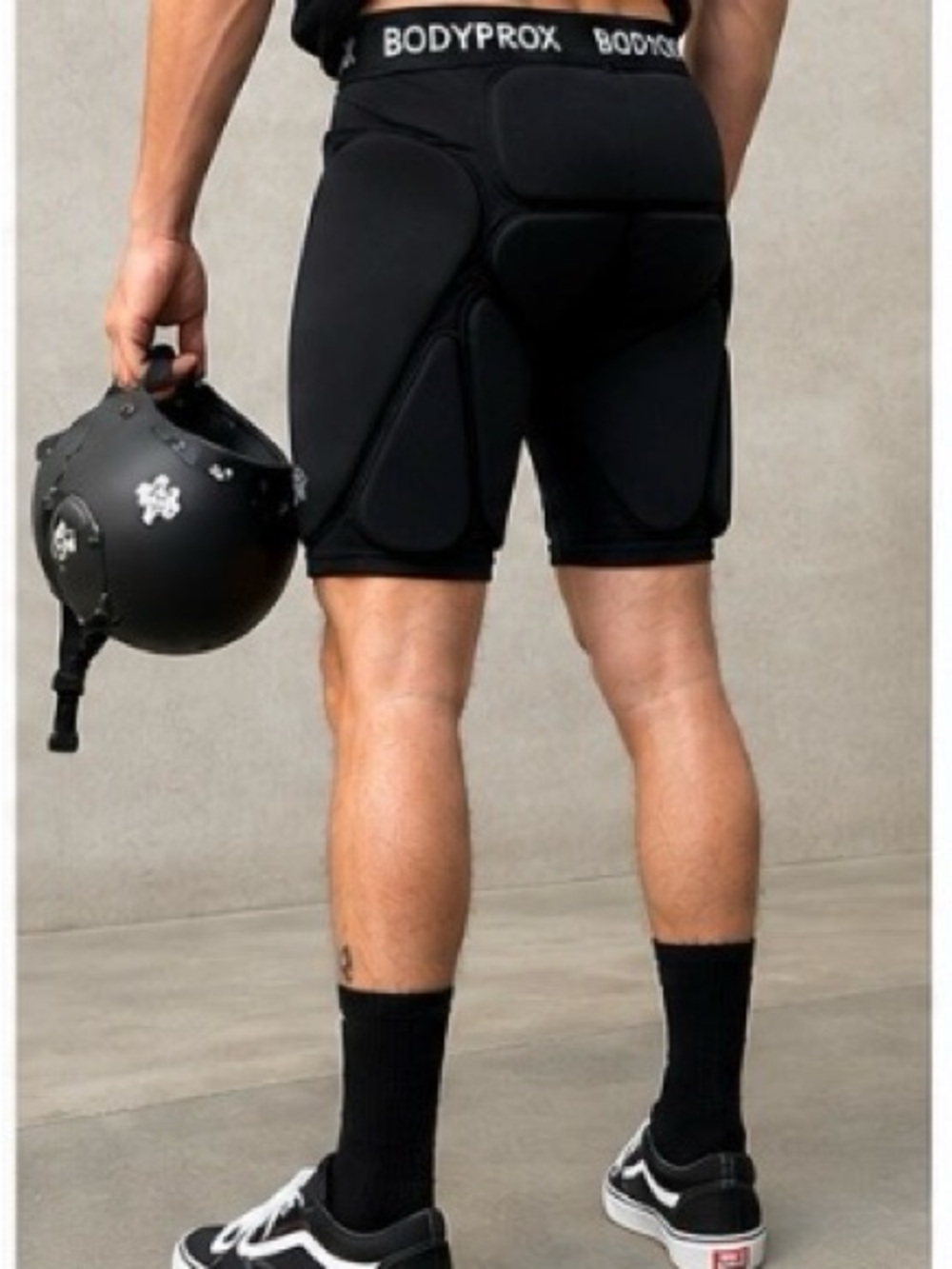 NWOT Bodyprox Padded Compression Shorts Black Size Large Protective Gear